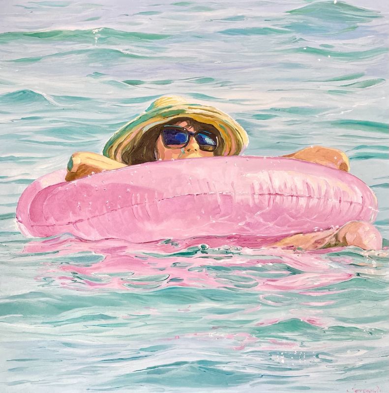 Floating in pink